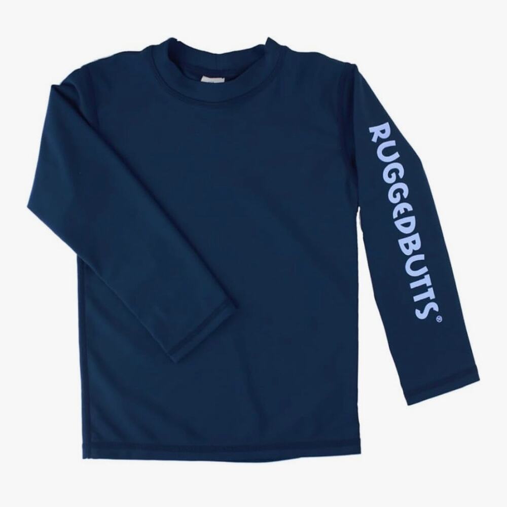 Ruggedbutts Navy Blue Long Sleeve Rashguard Size 6-12 Months